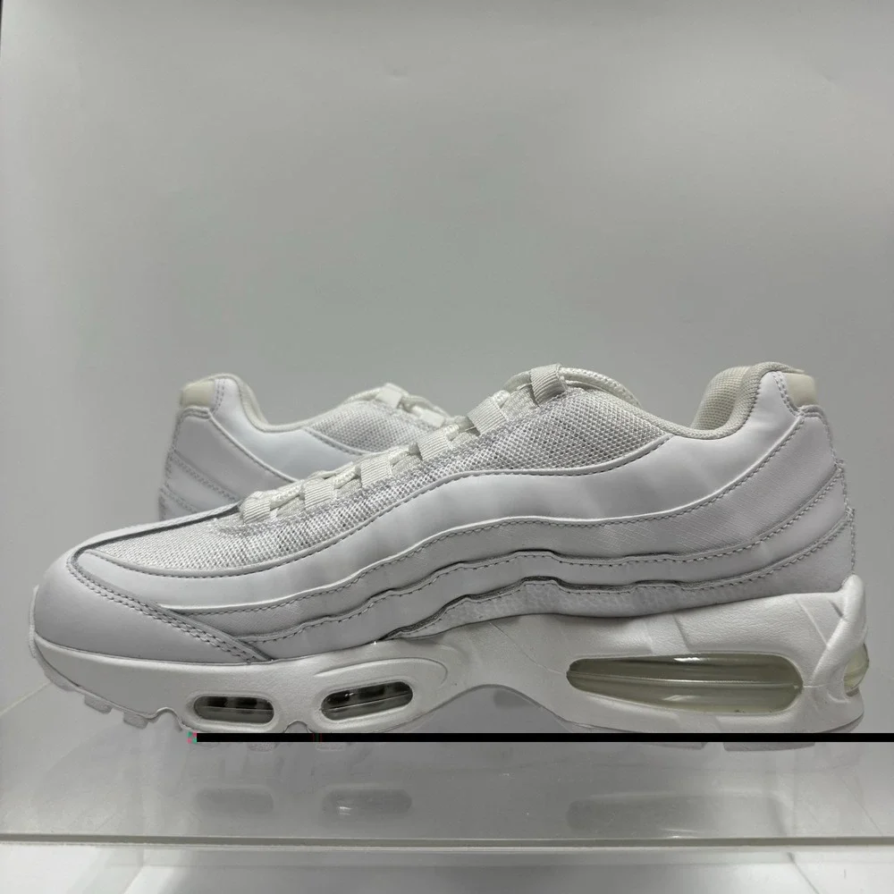 Brand New Nike Air Max 95 HM8755-100 Triple White Sneakers Men's Size 8.5